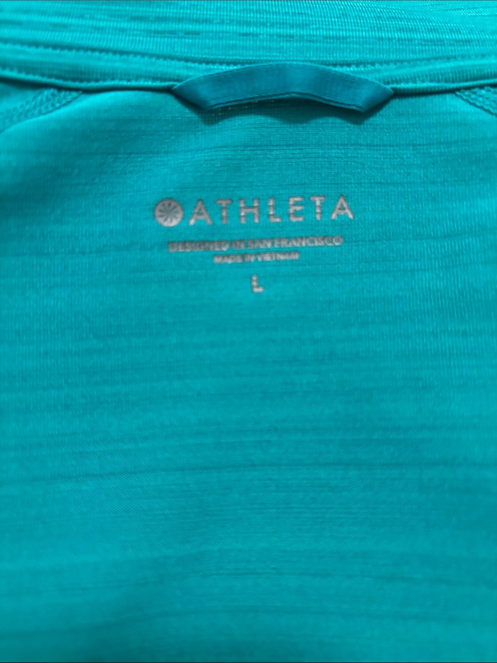 Athleta Teal Full-Zip Lightweight Hoodie - Picture 3 of 4